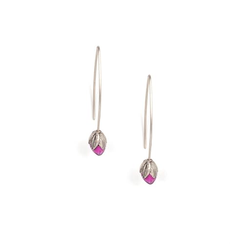 Oxidised Rise Above Hate Earrings In 925 Silver for Women